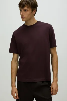 Футболка Regular Fit H&M, Цвет: Сливовый, Размер: XS