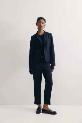 Брюки H&M, Цвет: Темно-синий, Размер: 32