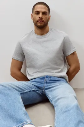 Футболка Regular Fit H&M, Цвет: Серый, Размер: XS