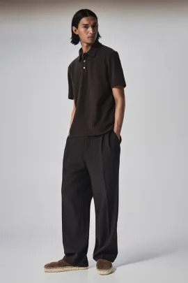Футболка поло Regular Fit H&M, Цвет: Коричневый, Размер: XS