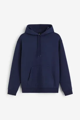 Свитшот свободного кроя с капюшоном H&M, Reňk: Goýy gök, Ölçeg: M
