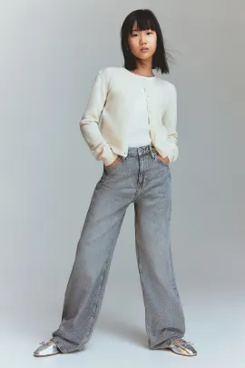 Джинсы широкие H&M, Reňk: Çal, Ölçeg: 8-9 ýaş