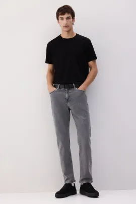 Джинсы прямые регулярные H&M, Цвет: Серый, Размер: 28/32