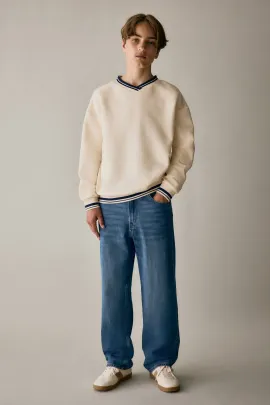 Джинсы свободного кроя H&M, Reňk: Gök, Ölçeg: 8-9 ýaş