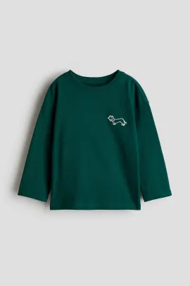 Футболка с длинным рукавом H&M, Reňk: Ýaşyl, Ölçeg: 18-24 aý