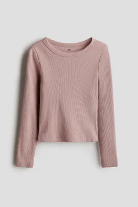 Верх джерсе хлопковый рибана H&M, Reňk: Gülgüne, Ölçeg: 8-10 ýaş