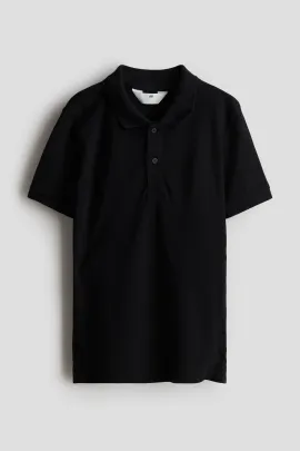 Футболка поло пике хлопковая H&M, Reňk: Gara, Ölçeg: 8-10 ýaş