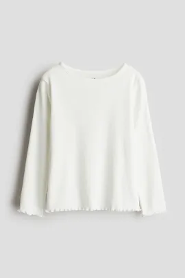 Верх джерси длинный рукав H&M, Reňk: Ak, Ölçeg: 18-24 aý