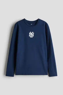 Футболка длинный рукав H&M, Reňk: Goýy gök, Ölçeg: 8-10 ýaş