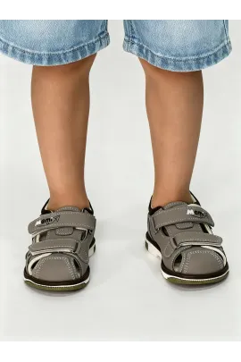 Детские босоножки Шаг вперёд, Цвет: Серый, Размер: 19