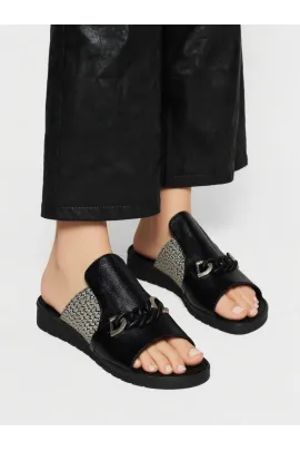 Шлепки, Цвет: Черный, Размер: 36