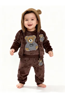 Костюм тройка Fashion happiness, Цвет: Розовый, Размер: 9-12 мес.