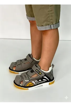 Детские босоножки Шаг вперёд, Цвет: Серый, Размер: 25