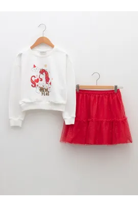 Комплект LC Waikiki, Цвет: Экрю, Размер: 11-12 лет