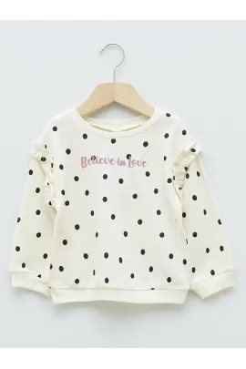 Свитшот LC Waikiki, Reňk: Экрю, Ölçeg: 3-4 ýaş