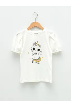 Футболка LC Waikiki, Reňk: Экрю, Ölçeg: 10-11 ýaş