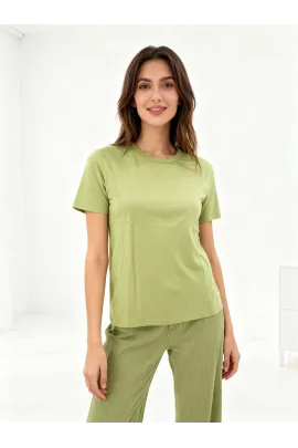 Стильная футболка Y.Y, Цвет: Хаки, Размер: STD