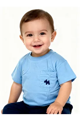 Детская футболка Baby, Reňk: Açyk gök, Ölçeg: 9-12 aý