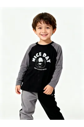 Детский лонгслив Right Euro, Reňk: Çal, Ölçeg: 1-2 ýaş