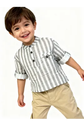 Детская рубашка Muziyouyou, Reňk: Bež, Ölçeg: 9-12 aý