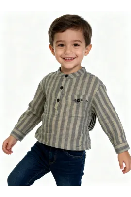 Детская рубашка Muziyouyou, Reňk: Экрю, Ölçeg: 9-12 aý