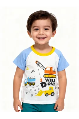 Детская футболка Bitiwa, Reňk: Açyk gök, Ölçeg: 9-12 aý