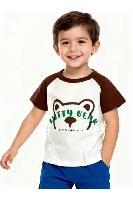 Детская футболка Bitiwa, Reňk: Goňur, Ölçeg: 9-12 aý