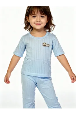Детский пижамный комплект Baby, Reňk: Açyk gök, Ölçeg: 9-12 aý