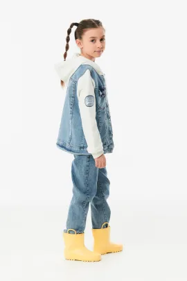 Детская джинсовка  Fullamoda, Reňk: Gök, Ölçeg: 12 ýaş