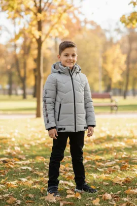 Детская куртка  Fullamoda, Цвет: Серый, Размер: 7 лет