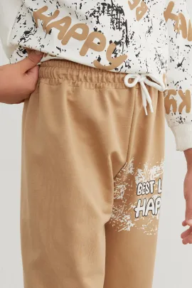 Детский спортивный комплект  Fullamoda, Reňk: Экрю, Ölçeg: 3-4 ýaş