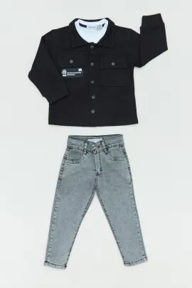 Детский класический комплект тройка  Fullamoda, Reňk: Gara, Ölçeg: 2 ýaş