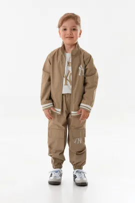 Детский спортивный комплект тройка , Reňk: Haki, Ölçeg: 3 ýaş