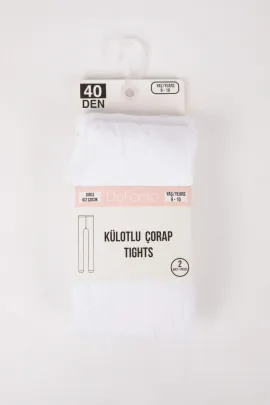 Колготки школьные 40 denye  DeFacto, Цвет: Белый, Размер: 11-12 лет