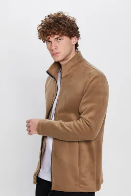 Худи полярное стандартного кроя Tudors, Цвет: Коричневый, Размер: L