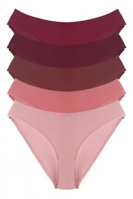 Трусы женские хлопковые 5 штук в упаковке Cottonhill, Цвет: Разноцветный, Размер: S