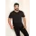 Мужская черная футболка Slim Fit с круглым вырезом ALTINYILDIZ CLASSICS, Reňk: Gara, Ölçeg: S