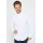 Мужская рубашка Slim Fit с длинным рукавом, без карманов, белая Tudors, Цвет: Белый, Размер: S