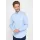Мужская рубашка Slim Fit с длинным рукавом, без карманов, белая Tudors, Reňk: Açyk gök, Ölçeg: S