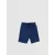 Детские повседневные хлопковые шорты LC Waikiki для мальчиков 12-18 месяцев, ткань пенье, синие, однотонные, стандартная модель, производство Турция  LC Waikiki, Цвет: Синий, Размер: 12-18 мес.