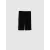 Шорты для мальчиков от 5 до 6 лет, черные, из хлопка, однотонные, средней плотности, с коротким рукавом и обычным воротником, бренд LC Waikiki, производство Турция  LC Waikiki, Цвет: Черный, Размер: 7-8 лет, изображение 2
