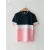 Тонкая розовая пике футболка для мальчиков 5-6 лет, LC Waikiki, из хлопка, с коротким рукавом, цветными блоками, производство Турция  LC Waikiki, Цвет: Розовый, Размер: 5-6 лет
