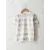 Детская белая футболка LC Waikiki для мальчиков 4-5 лет, из толстой ткани пенье, в полоску, с коротким рукавом и обычным воротником, произведена в Турции.  LC Waikiki, Цвет: Белый, Размер: 4-5 лет