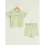 Детский комплект LC Waikiki для малышей 3-4 года, из хлопка, зеленый однотонный, футболка с коротким рукавом и обычным воротником, производство Турция LC Waikiki, Цвет: Зеленый, Размер: 4-5 лет