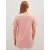 Розовая повседневная футболка с принтом для женщин, размер XS, LC Waikiki, хлопок пенье средней толщины, короткий рукав, обычный воротник, стандартная модель, Турция  LC Waikiki, Цвет: Розовый, Размер: M, изображение 5
