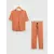 Пижамный комплект LC Waikiki, Цвет: Оранжевый, Размер: S, изображение 6