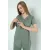 Пижамный комплект для беременных Miss Dünya Lissa, Цвет: Зеленый, Размер: L, изображение 4
