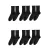 Носки 6 пар BGK, Цвет: Черный, Размер: 36-40