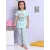Пижамный комплект LC Waikiki, Цвет: Зеленый, Размер: 5-6 лет, изображение 2