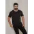 Мужская черная футболка Slim Fit с круглым вырезом ALTINYILDIZ CLASSICS, Reňk: Gara, Ölçeg: M